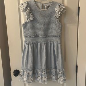 Saylor smocked zinnia dress size L